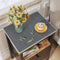 DAWNTREES Night Stand Cover for Top,15.7" x 15.7" Small Bedside Table Cloth,Waterproof