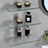 12Inch Set 3, SAYAYO Glass Floating Shelves for Wall, Tempered Glass Shelves for Bathroom, Living Room, Bedroom