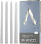 White Taper Candles - Set of 14 Dripless 10 inch Tall, 3/4 inch Thick - 7.5 Hour Clean Burning