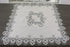 Linens, Art and Things Silver European Lace Table Topper, Small Antique Jacquard Fabric (34 Inch Square)
