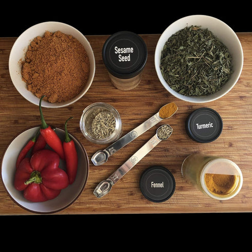 AllSpice Stainless Steel Double Sided Measuring Spoon - 1/2 Teaspoon and 1/4 Teaspoon