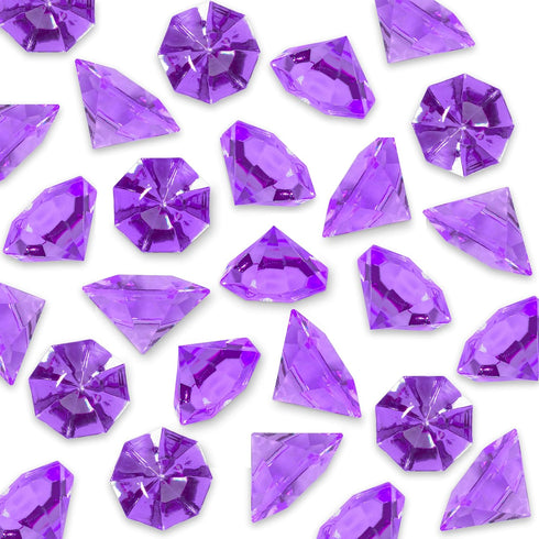 Super Z Outlet Acrylic Colorful Round Decorations - Table Scatter, Vase Fillers, Arts & Crafts, 36 Pieces (Purple)