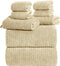 Lunoku Oversized Bath Towels 8 Piece Towel Set, 2 Extra Large Bath Sheets,