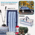 VENO 4 Pack Moving Bags with Backpack Straps, Clear Storage Bags for Packing Supplies and Dorm Room Essentials