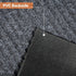 Nuanchu Large Semi-Finished Striped Door Mat, 24 x 35 Gray, Waterproof Entry Mat with Rubber Lining for Indoor and