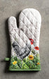 Maison d' Hermine Oven Mitt, 100% Cotton Heat Resistant BBQ Cooking Gloves with Loop for Grilling and Handling
