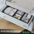 Drawer Organizer Clothes Set of 12 Grey - Dresser Organizer for Nursery, Bedroom, Closet