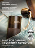 COLETTI Crag Manual Coffee Grinder — CNC Hand Coffee Grinder for Camping, Hiking & Adventure — Travel Coffee Grinder