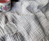 KyraHome 100% Organic 90"x104" King Cotton Blanket, Plant Dyed, Lightweight Gauze Muslin for Summer, Light Grey