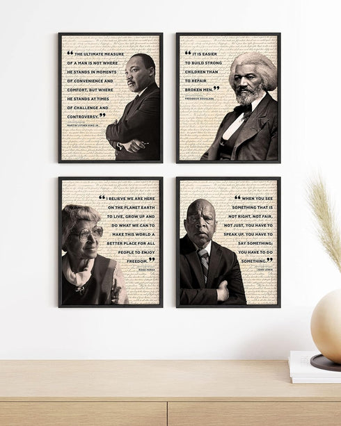 HAUS AND HUES African American Wall Art - Black History Month Posters & Classroom Decorations (8" x 10")