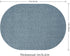 Set 2, Oval Placemats for Dining Table of Washable Leather Table Mats, Waterproof Heat-Resistant Non-Slip Kitchen