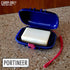 Carry-Dri EZ Travel Bar Soap Container & Dish - Durable Leakproof Soap Holder with Patented Air Vents, Blue-Red