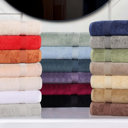 6-Piece Set, Superior Egyptian Cotton Towel Bathroom Essentials, Towels For Bathroom, Apartment, Airbnb, Guest Bath