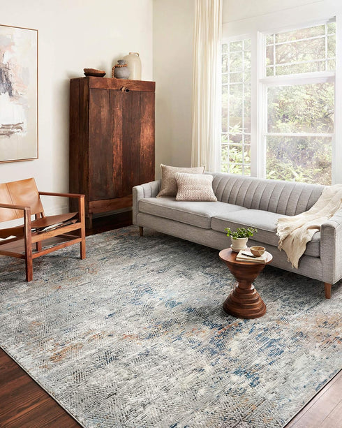 Loloi Bianca Collection BIA-04 Grey/Multi Accent Rug, 2'-8" x 4'