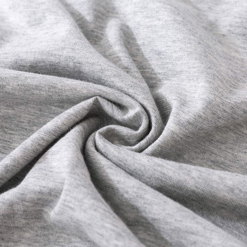 Jersey Knit Pillowcase Set - All Season Soft Cozy Cases, T-Shirt Jersey Cotton of One Pillow Case (Light Gray, Body