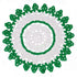 12 Inch One Piece St. Patricks Day Irish Blessings Lucky Green Shamrock Doily Crochet for Dressers and End Tables