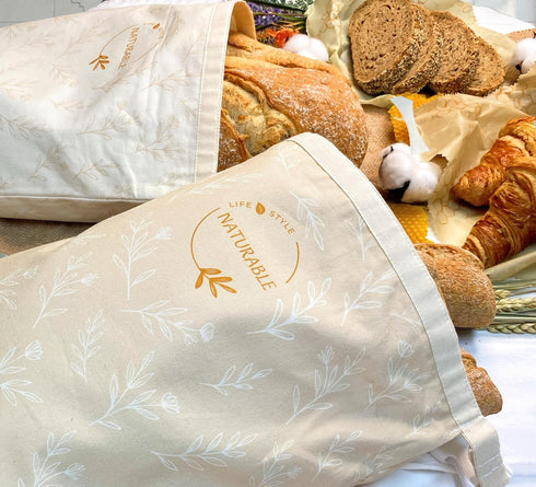 Set, 2 2 Beeswax Bread Bag for Homemade Bread & Beeswax Wrap XL Sourdough Bread Bags + Beeswax Wraps for Food | Keep