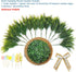 NSOPB Set 2 24 of Easter Artificial Hanging Plant Flower Baskets, Fake Planter Hanging with Pcs Cypress Leaves, Faux