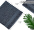 Cleanbear Extra Soft Wash Cloths Set, 6-Pack 13 x 13 Inches, Highly Absorbent Facecloths in Dark Gray