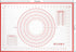 silicone pastry mat non stick baking mat with measurement fondant mat with three sizes for silicone baking mat, counter mat, dough rolling mat,fondant/pie crust mat. (l, Red) by yansumi