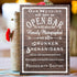 Jetec Open Bar Wedding Sign, Funny Wood Bar Sign for Your Reception Party, Hanging Wooden Rustic Farmhouse Decoration
