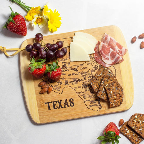 Totally Bamboo A Slice of Life Texas State Serving and Cutting Board, 11" x 8.75" by Totally Bamboo