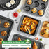 HONGBAKE Muffin Pan for Baking, Nonstick 12 Cup Cupcake Tin, 2 Pack Premium Cheesecake Pans, Dishwasher Safe - Dark Grey