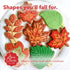 Ann Clark Cookie Cutters Fall Leaves - 7-Pc. Set Made in the USA, Oak, Teardrop, and Maple Leaf Shapes