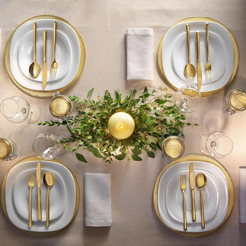 Bormioli Rocco Parma Set of 6 Appetizer, Salad, Dessert Plates, 7.75 Inch, White, Dishwasher Safe