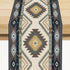 BATPLY Ethnic Aztec Table Runner, Vintage Bohemian Rustic Farmhouse Grey Green Mystic Native