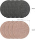 Set 4 Set 4) Myir JUN Round Placemats, Dual Sided Faux Leather Place Mats of Indoor/Outdoor Non-Slip Washable Table