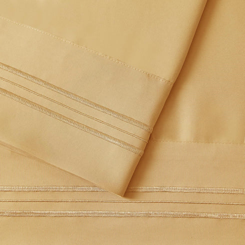 Nestl Camel Pillow Cases, Soft Queen Size Set of 2, 20x30 Inches