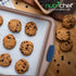 NutriChef Large Nonstick Cookie Sheet for Baking, 17" x 11" Carbon Steel Kitchen Oven Pan with Blue Handles