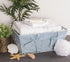 DII Farmhouse Chicken Wire Egg Basket with Liner, Denim, 16x12x7.88"