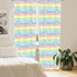 Lunarable Polka Dot Window Curtains - Colorful Rainbow Circles Design, Lightweight Decor 2-Panel Set, 28" x 63"