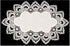White European Lace and Antique Jacquard Fabric - Peacock Tail Lace Place mat, Doily, End Table Cover
