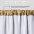Elrene Home Fashions Versailles Faux-Silk Waterfall Window Valance, 52" x 36", Gold