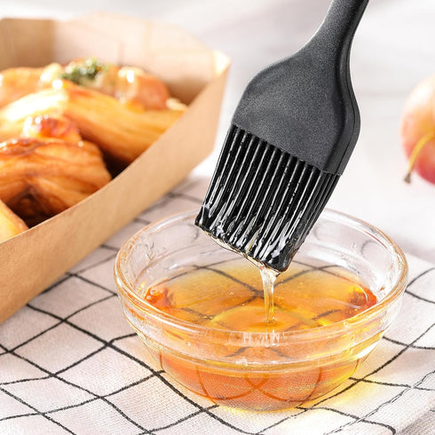JJOO 2PCS Silicone Basting Pastry Brush | Heat Resistant Cooking Brush for Oil, Sauce, BBQ, Baking | BPA Free,