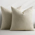 Throw Pillow Covers 22 x 22 Inch Set of 2, Beige Decorative