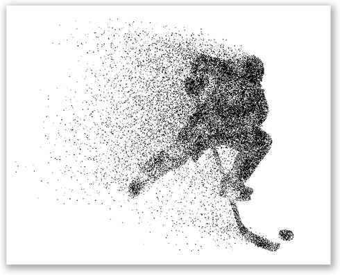 Set of 4 Unframed Hockey Wall Art Prints (8x10) - Ice Hockey Posters for Bedroom, Man Cave, Decor for Kids