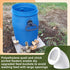 40 Pack (1.5 Inch,White) Teenyyou Quail Feeders No Waste Chicken Feeder Port DIY Chick Feed Saver Quail Supplies