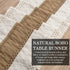48 Inch, yuboo Boho Coffee Table Runner Spring Farmhouse Burlap Dresser Runner Scarf, Rustic Macrame Runner for Round