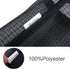 Sulimy Mesh Garbage Bag Holder Dispensers, 2pcs Folding Trash Bags Organizers with 2 Hooks for Home Kitchen, Black