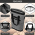 OPUX Insulated Leakproof Two Bottle Wine Bag Carrier - Portable Wine Case for Travel, Heather Grey