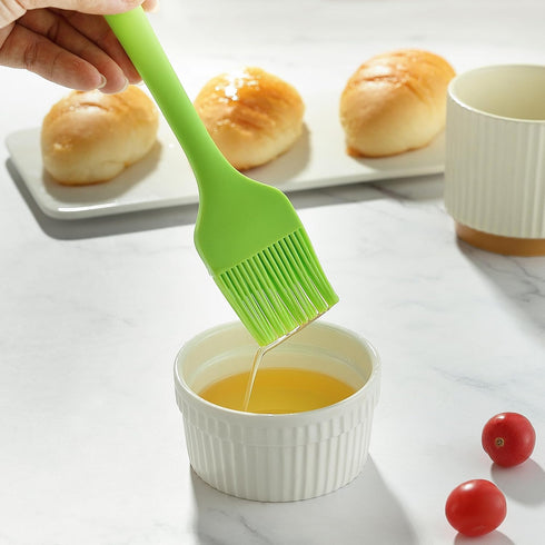 4PCS Silicone Basting Pastry Brush, MONGSEW Heat Resistant Food Brush for BBQ, Baking, Kitchen Cooking