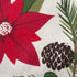 DII Woodland Holly Christmas Holiday Table Runner, 14x72, Poinsettia & Christmas Greenery