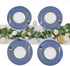 SHACOS Round Braided Placemats, 15 inch Set of 6 Washable Kitchen Table Placemats for Home Wedding Party