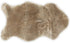 Nouvelle Legende Faux Fur Sheepskin Rug, Single, Soft Plush Accent Rug, 23" x 40", Brown