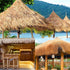 XLX TURF Synthetic Thatch Grass Roof - Fire Proof Artificial Straw Roll for Tiki Bar Garden Decor