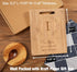 Bamboo Carved Cutting Board Gift for Home Kitchen, Perfect for Housewarming and Wedding Gifts